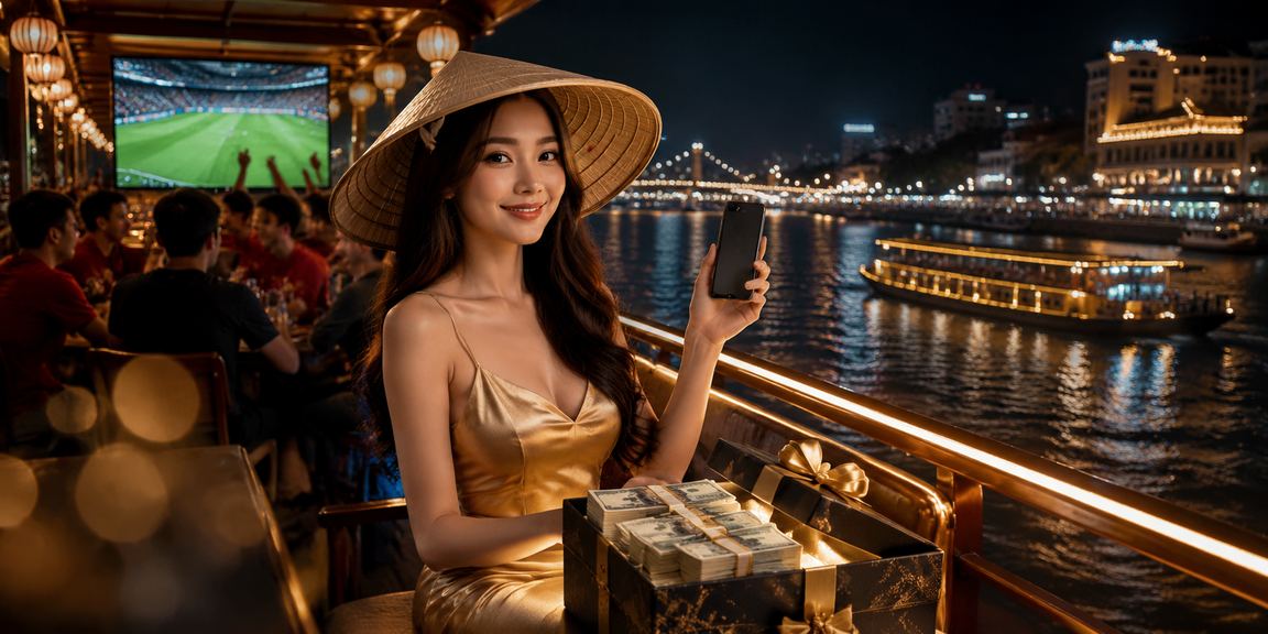 Người dùng vùng Mekong chơi casino di động đội nón lá truyền thống