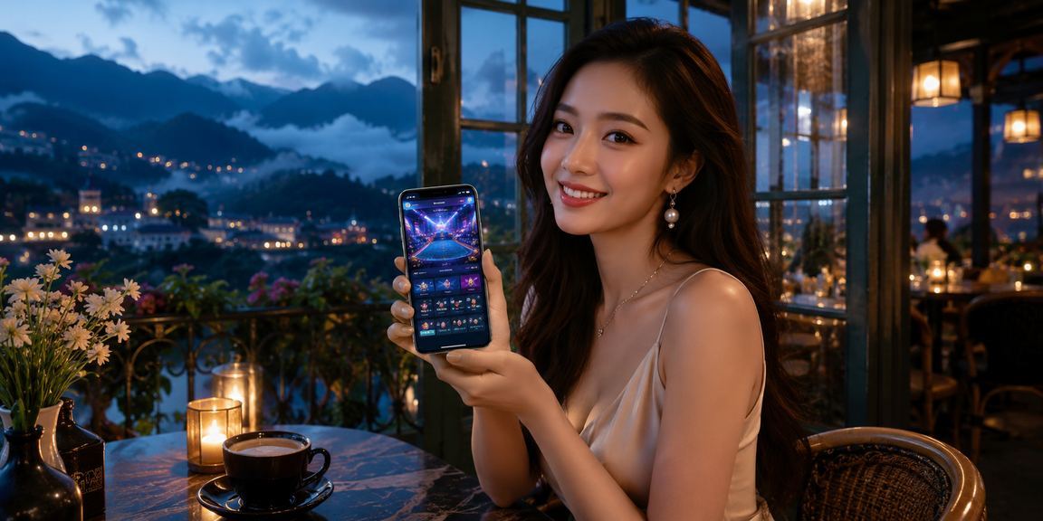 Người dùng xem tỷ lệ kèo esports tại quán cà phê ở Sapa